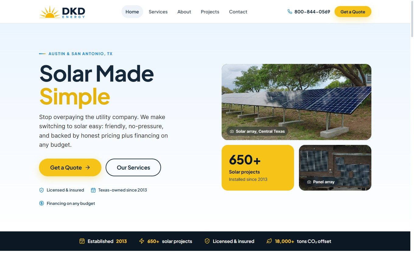 DKD Energy marketing site